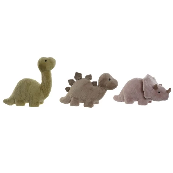 Plüss dinoszaurusz 44x16x28 cm 3 féle