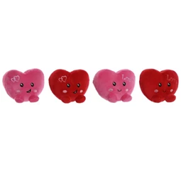 Plüss szív 14x5x11 cm 4 féle