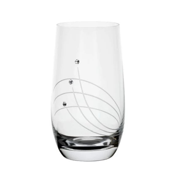 Pohár Swarovski kristállyal 390 ml 13,3x7 cm S/6