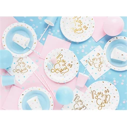 Papírpohár fiú vagy lány, babaváró buli 200 ml S/6