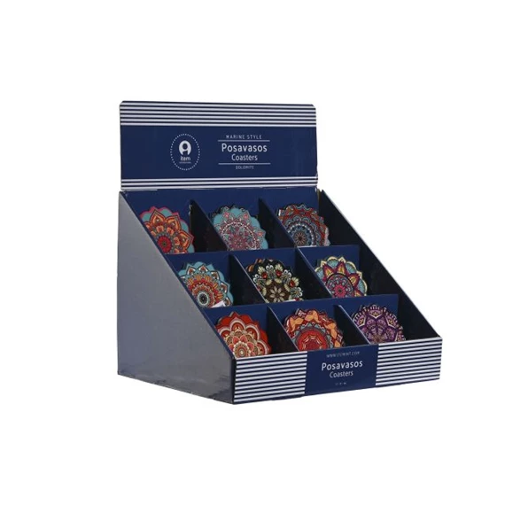 Poháralátét, Mandala 10,8x10,8x0,7 cm 12 féle