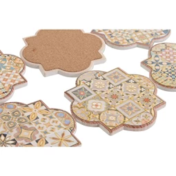 Poháralátét csempe mintás 10,8x10,8x0,7 cm 12 féle