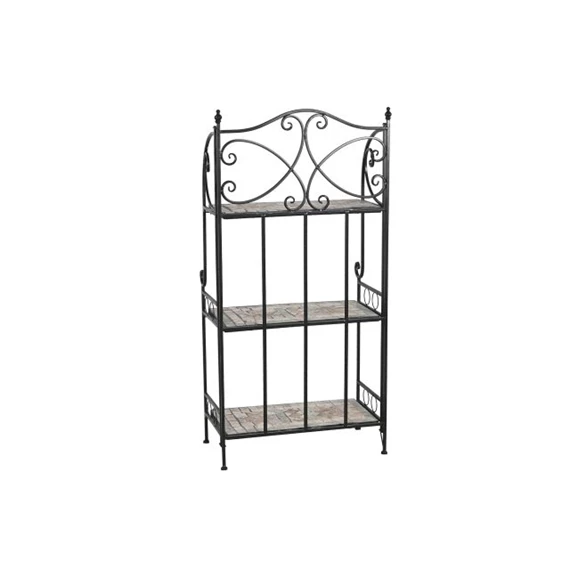 Polc kovácsoltvas, mozaik mintával 54x29x121 cm