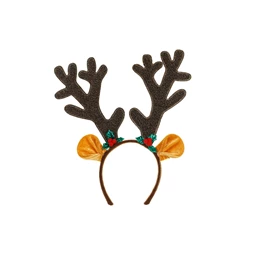 Rénszarvas agancs fejpánt fülekkel 29x34 cm vegyes