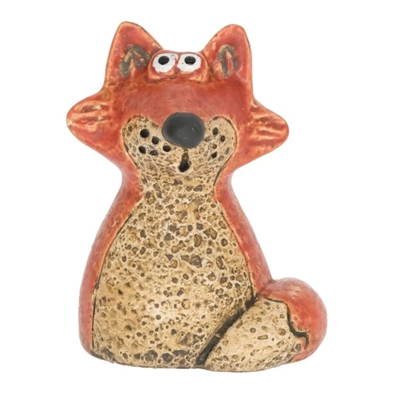 Róka ülő 6,7x6,3x8,4 cm