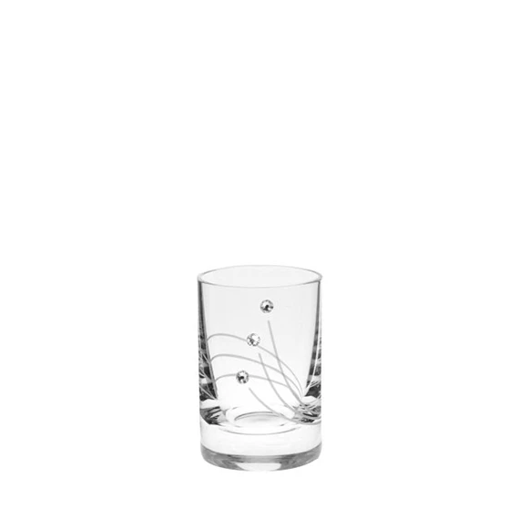 Röviditalos pohár Swarovski kristállyal 30 ml 5,6x3,9 cm S/6