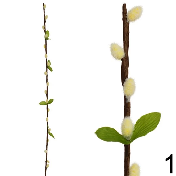 Selyemvirág ág barkával 75 cm