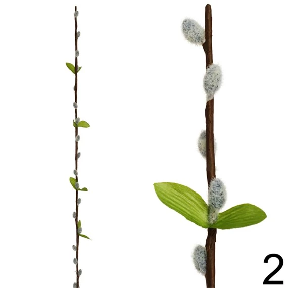 Selyemvirág ág barkával 75 cm