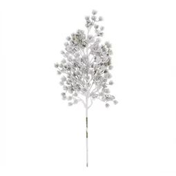 Selyemvirág ág cédrus, havas 62 cm