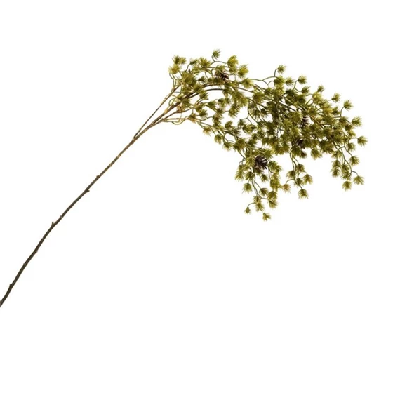 Selyemvirág ág cédrus tobozzal 95 cm