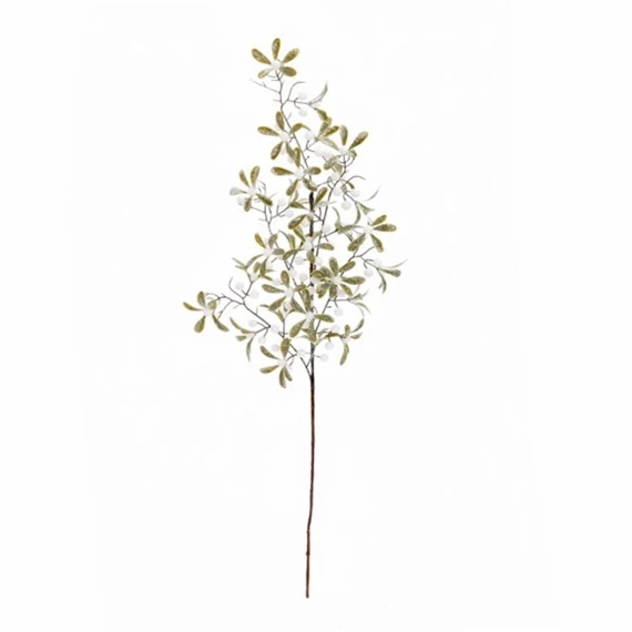 Selyemvirág ág fagyöngy, glitteres 87 cm