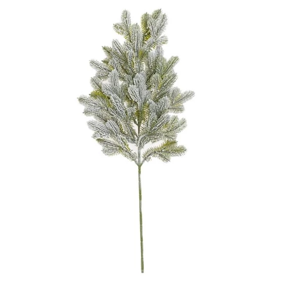 Selyemvirág ág fenyő, havas 65 cm