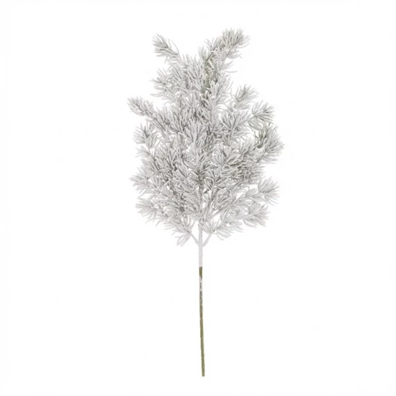 Selyemvirág ág fenyő, havas 66 cm