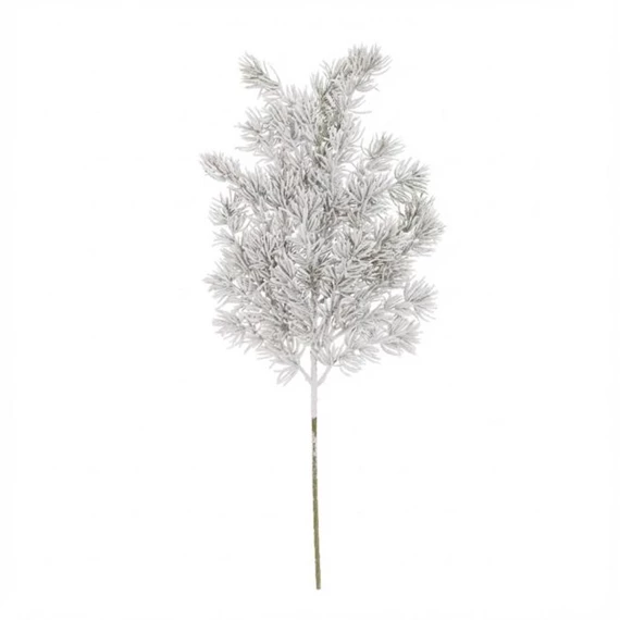 Selyemvirág ág fenyő, havas 66 cm