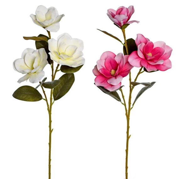 Selyemvirág ág magnólia 80 cm 2féle