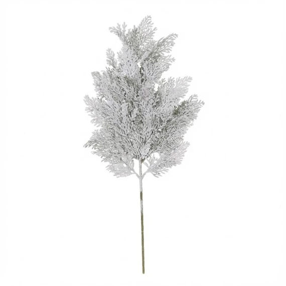 Selyemvirág ág thuja, havas 65 cm