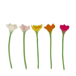 Selyemvirág amarillisz, nemezelt 10x10x38 cm 5féle