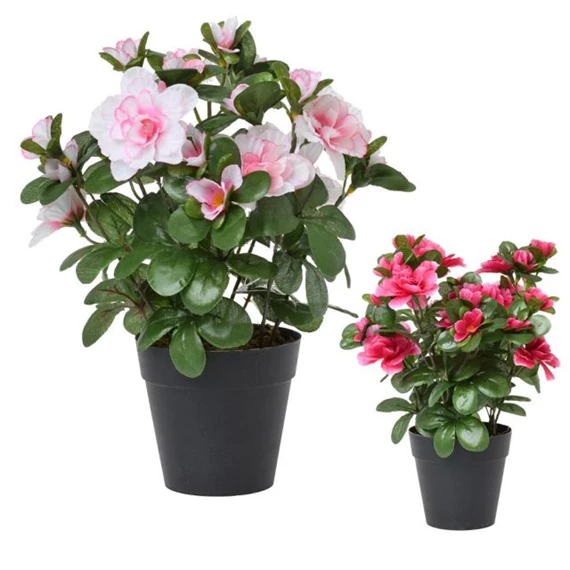 Selyemvirág azálea cserépben 9x26 cm 