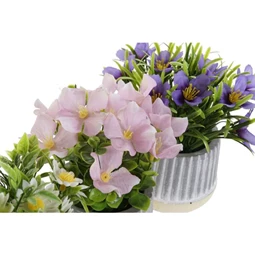 Selyemvirág 13x13x15 cm 3 féle