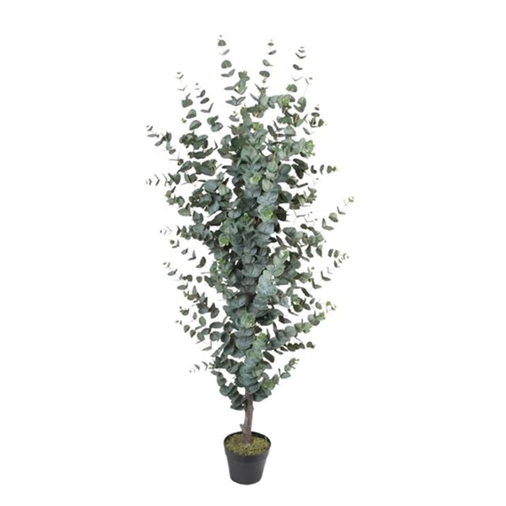 Selyemvirág cserépben, eukaliptusz 50x50x155 cm