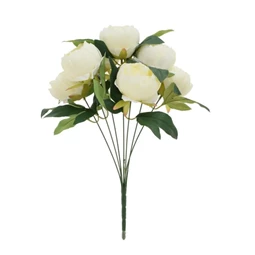 Selyemvirág csokor bazsarózsa 43 cm