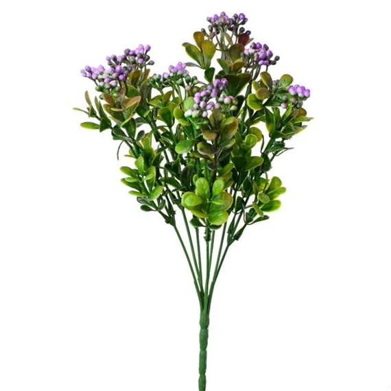 Selyemvirág csokor bogyóval 30 cm