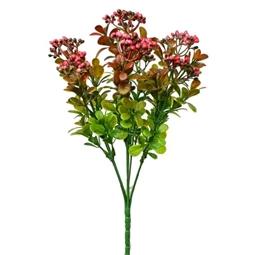 Selyemvirág csokor bogyóval 30 cm