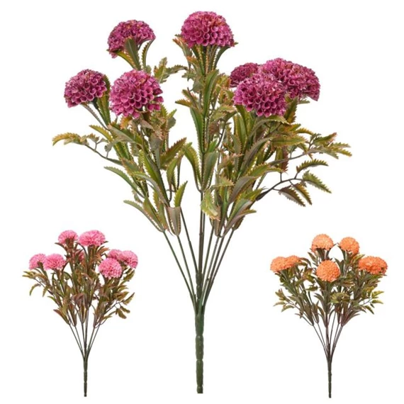 Selyemvirág csokor dália 39 cm 3féle