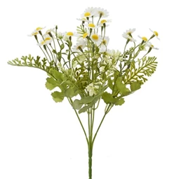 Selyemvirág csokor kamilla 30 cm