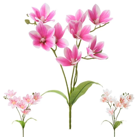 Selyemvirág csokor magnólia 47 cm 3féle