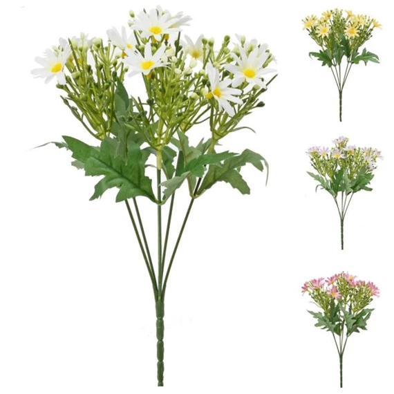 Selyemvirág csokor margaréta 30 cm 4féle