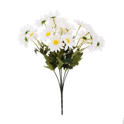 Selyemvirág csokor margaréta 34 cm