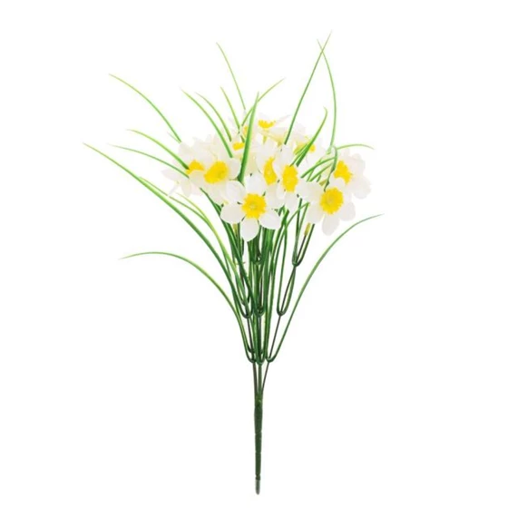 Selyemvirág csokor nárcisz 37 cm