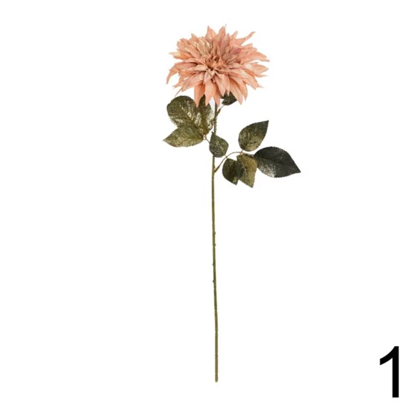 Selyemvirág dália, glitteres 64 cm 2féle