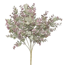 Selyemvirág eukaliptusz csokor 42 cm