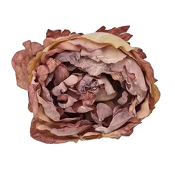 Selyemvirág fej bazsarózsa 10 cm