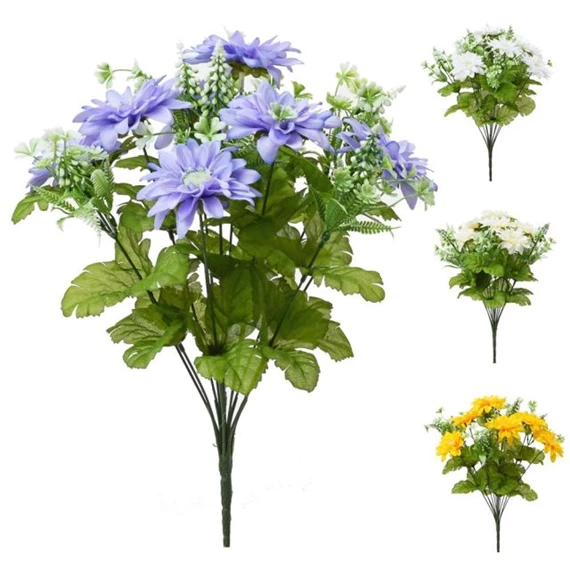 Selyemvirág gerbera csokor 41 cm 4féle