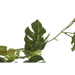 Selyemvirág girland Monstera 25x25x249 cm