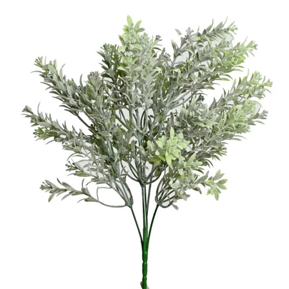 Selyemvirág hamvas levelek csokor 34 cm