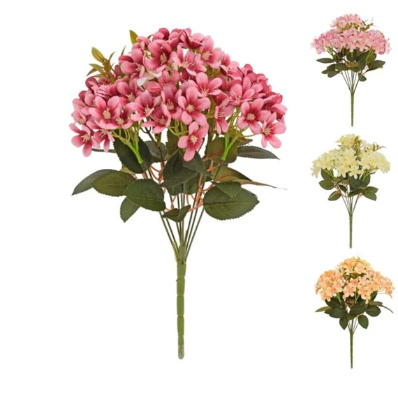 Selyemvirág hortenzia csokor 40 cm 4féle
