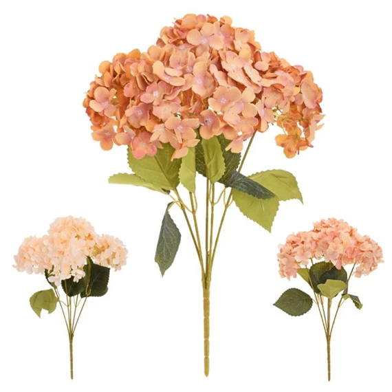 Selyemvirág hortenzia csokor, őszi 45 cm 3féle