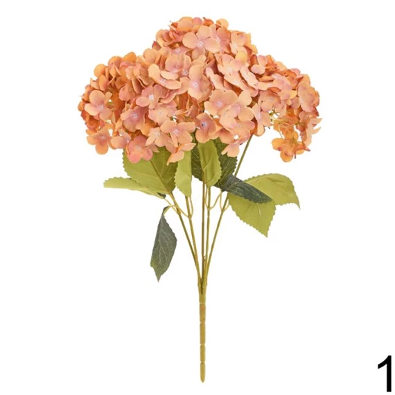 Selyemvirág hortenzia csokor, őszi 45 cm 3féle