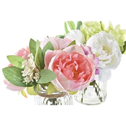 Selyemvirág kaspóban 7,5x7,5x38 cm 2 féle