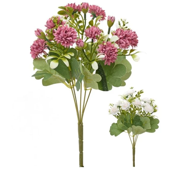 Selyemvirág krizantém csokor 31 cm 2féle