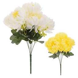 Selyemvirág krizantém csokor 45 cm 2féle