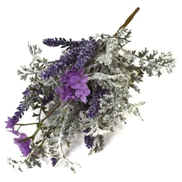 Selyemvirág Levendulás csokor 37 cm