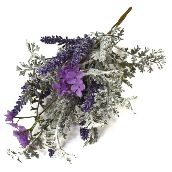 Selyemvirág Levendulás csokor 37 cm