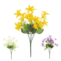 Selyemvirág liliom csokor 44 cm 3féle