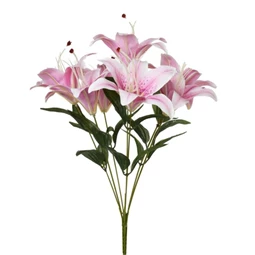 Selyemvirág liliom csokor 45 cm