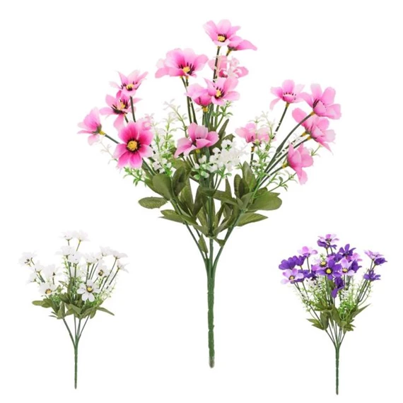 Selyemvirág magaréta csokor 33 cm 3féle